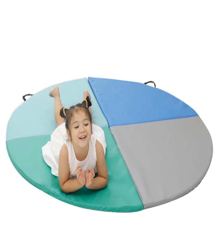 

latest design pu leather folding dancing mat exercise mat for kids, Colorful or customized