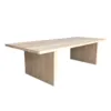 New design long rectangular oak wood dining table