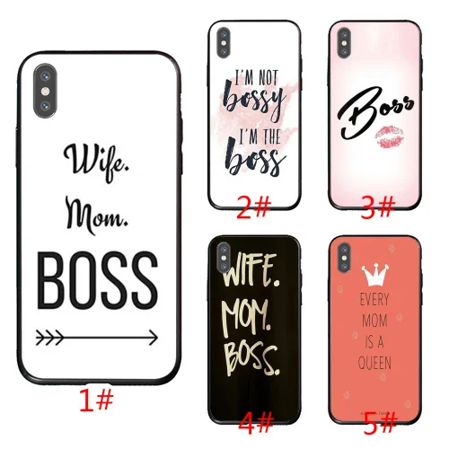 

Girl Boss Black TPU cover silicone phone case for iphone 11 new phone case For iphone series