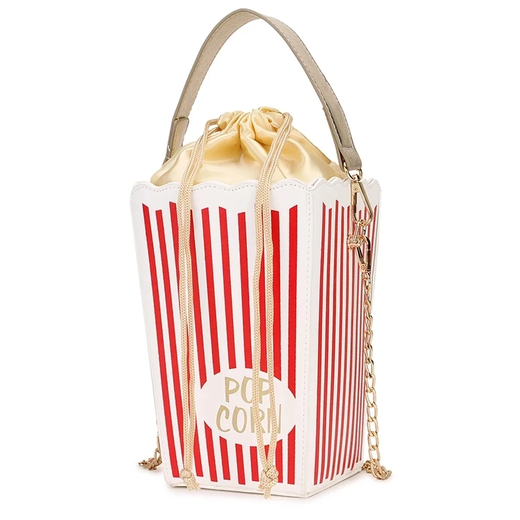

2021 new arrivial popcorn string hand ladies handbag shoulder pu leather crossbody bucket shape woman bags, 7colors
