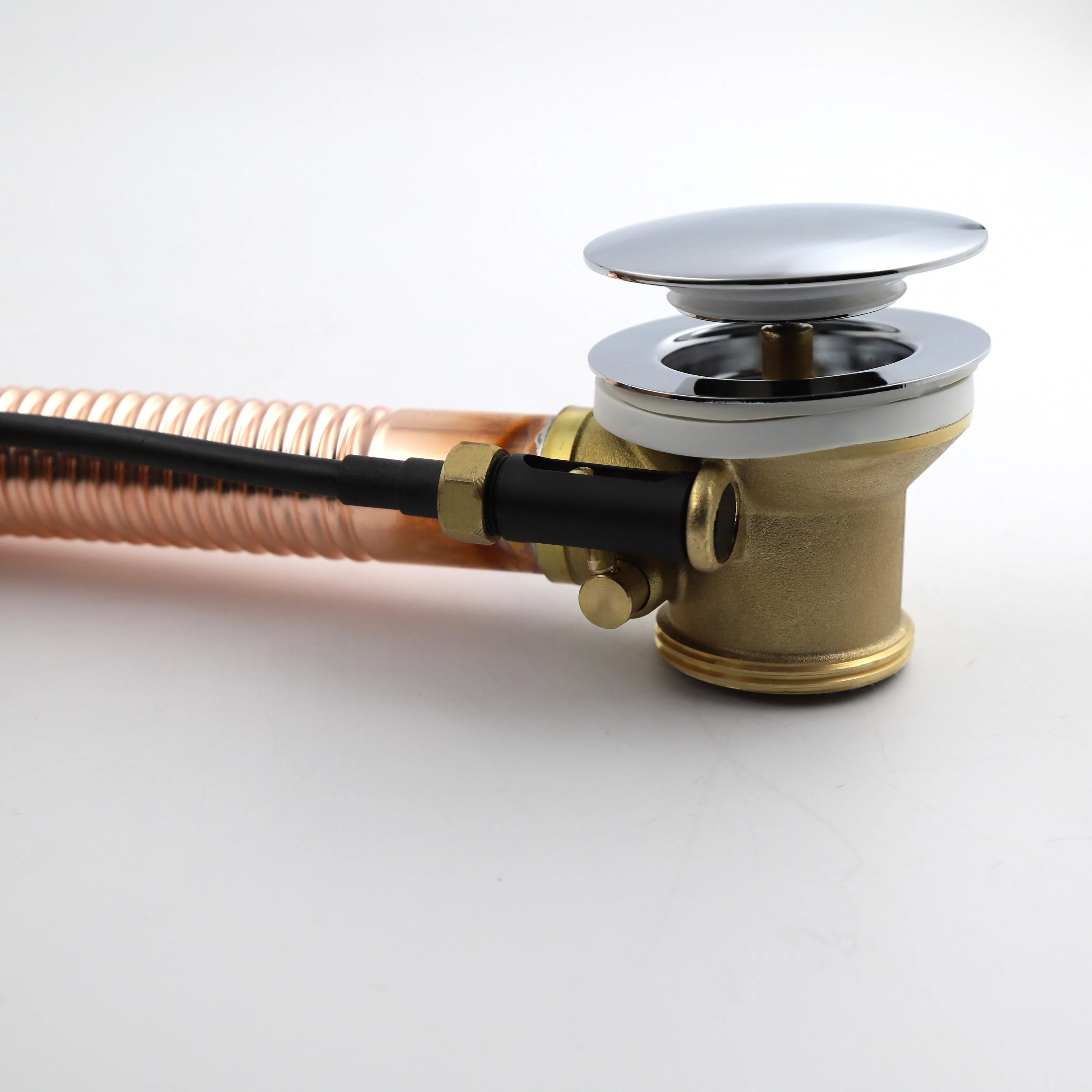Brass Bathtub Sink Drain Bath Tub Waste Bathtub Drainer Pop Up