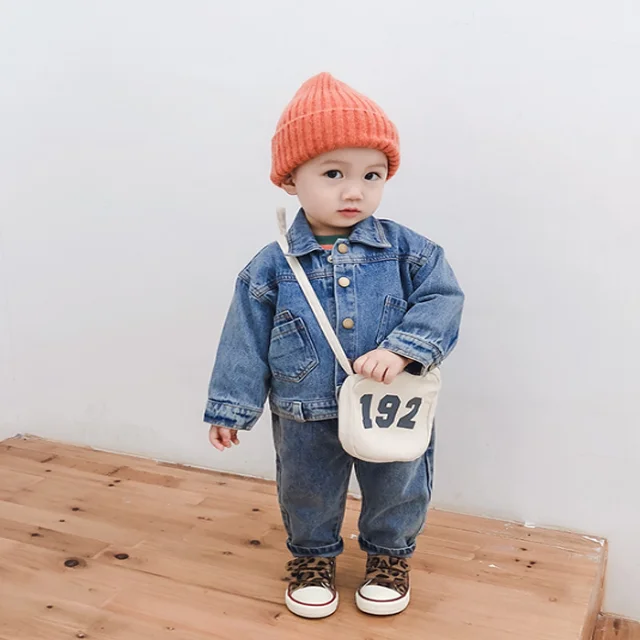 Kids Jean Clothing Boys Denim Jacket Jeans Children Sets Little boys Clothes  Spring Autumn Kids Suit for Boys