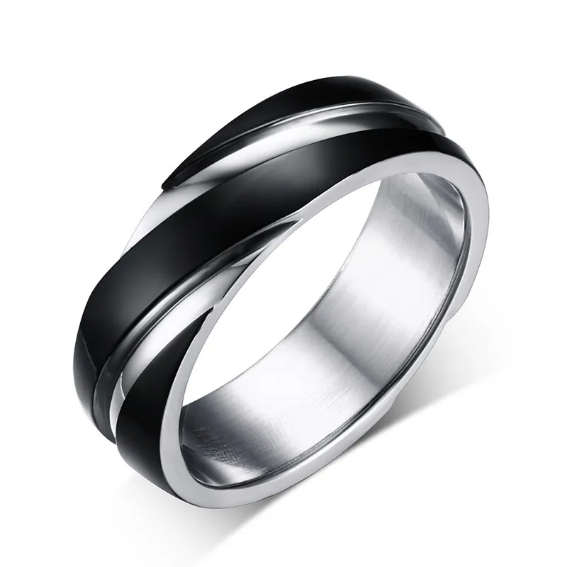 

2022 Free Samples Minimalist Black Wedding Couple Size 5-13 Men Fashion Micro Inlaid Stainless Steel Twill Rings, Gold,silver,rose gold