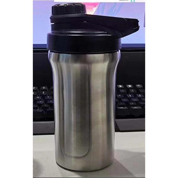 

Custom 304 stainless steel double wall insulated gym protein shaker bottle, Customized color