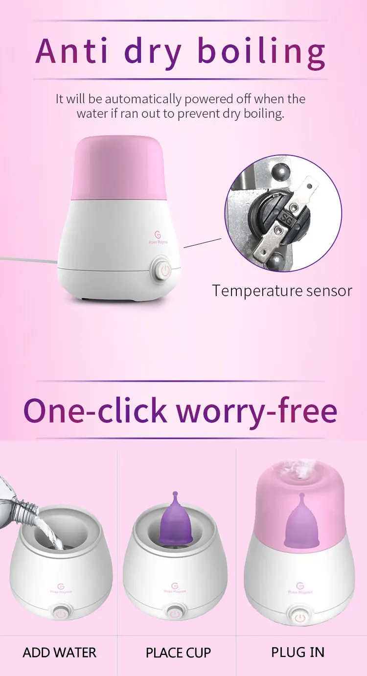 Manufacturer Price High Temperature Steam Sterilizer For Copa Menstrual Cup Cleaner