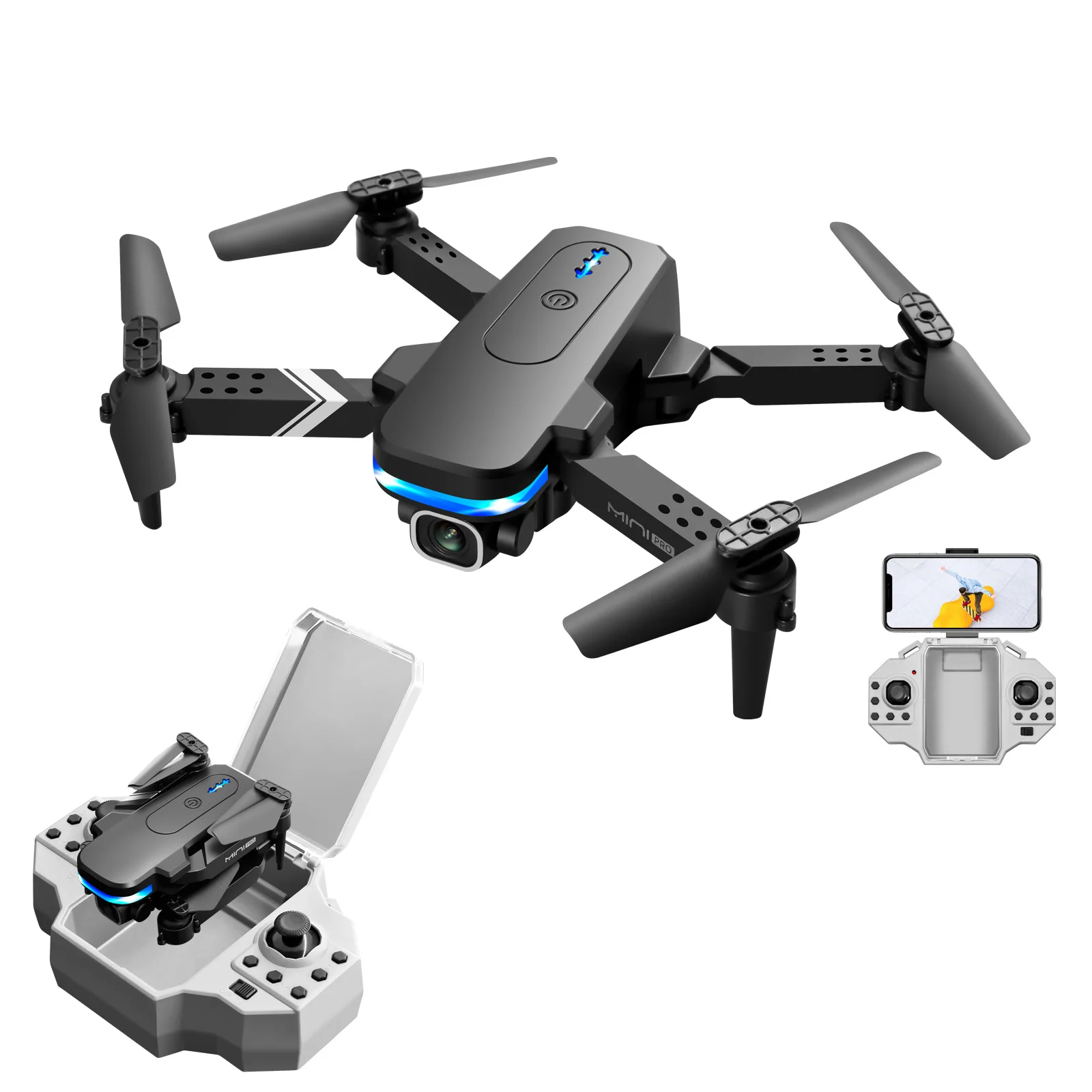 

KY910 Mini Drone with 4k dual Hd Camera Wifi Fpv profesional Quadcopter Rc Fixed height Drones Outdoor Toy for kids
