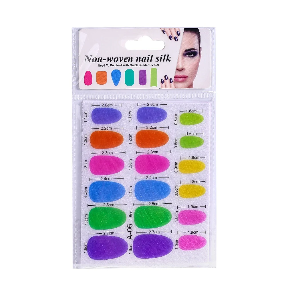 
DIY French Manicure Nail Art Fiberglass Silks Non-woven Fiber Glass Nail Extensions Form Accessories 