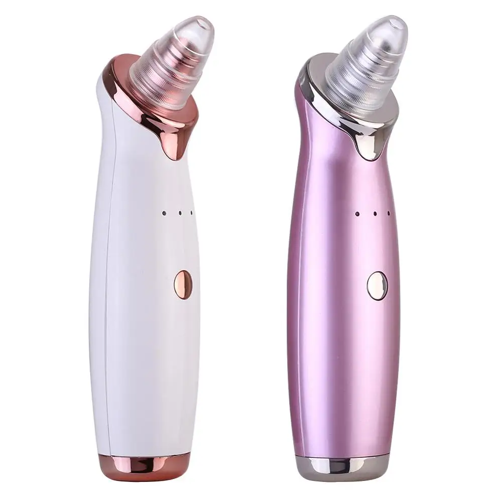 

Best Portable Facial Pore Cleaner Acne Suction Blackhead Remover Vacuum Beauty Instrument, Ivory white/rose gold