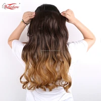 

Belleshow Clip On long curly ponytail hair extension synthetic hair extension clip in hair extensions