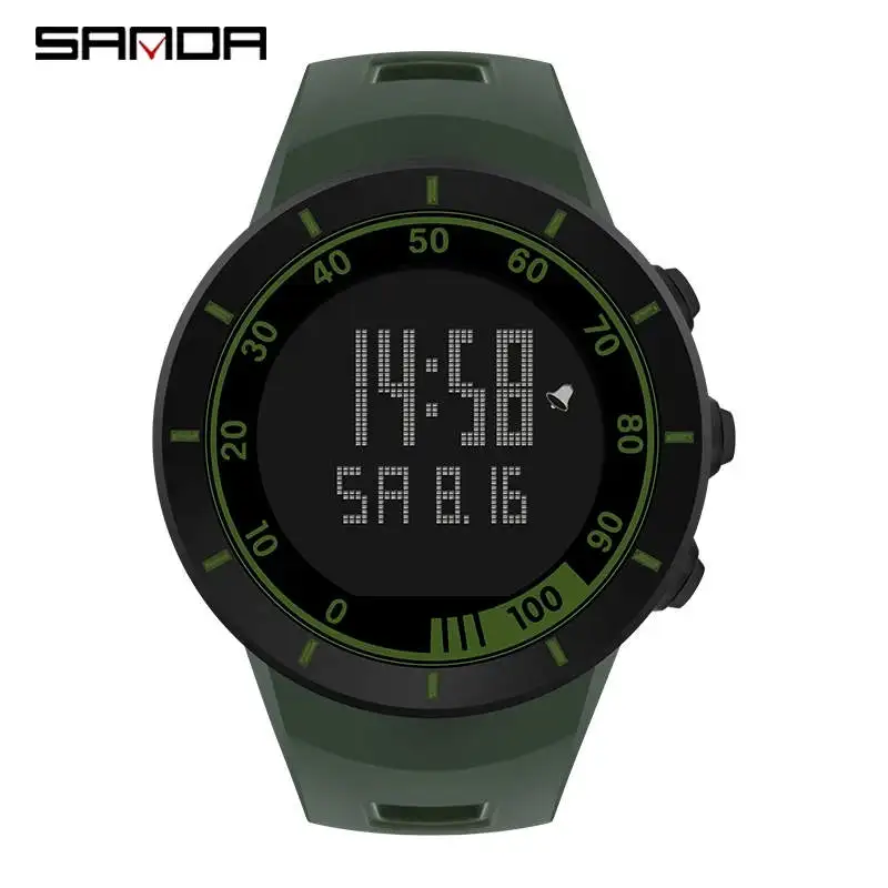 

SANDA 9001 Men Watch Luxury Large Dial Digital Watches Electronic Wristwatches digital watches sanda