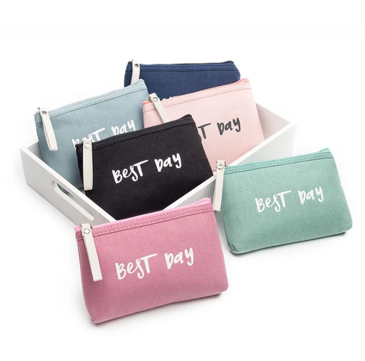 

Best Selling Plain Tassels Blank Organic Eyelash Canvas Custom Printing Makeup Bag