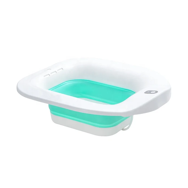 

Portable Postpartum Postoperative Care Basin Foldable Women Bidet Pregnant Electric Sitz Bath Tub For Adults, White green