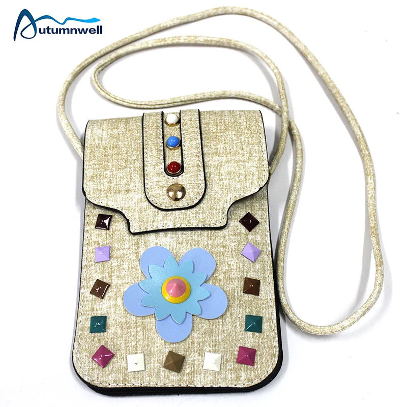 

Fashion Leather Small Purse Wallet, Crossbody Mobile Phone Bag For Women