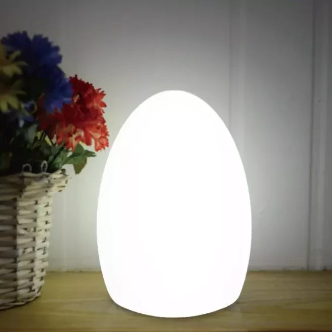 Mini egg Lantern, Art indoor outdoor modern rechargeable battery portable Miniature lighting decorative LED light, solar lamp