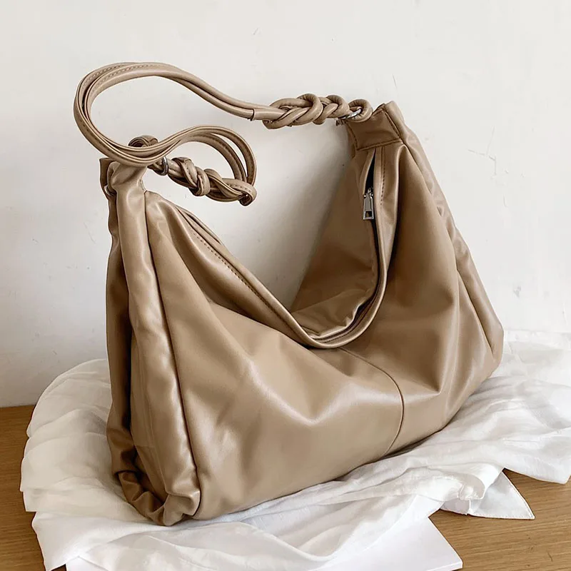 

2021 Trendy Quality Soft PU Leather Tote Bag Shoulder High Capacity Big Hand Bags Ladies Handbags for Women Designers