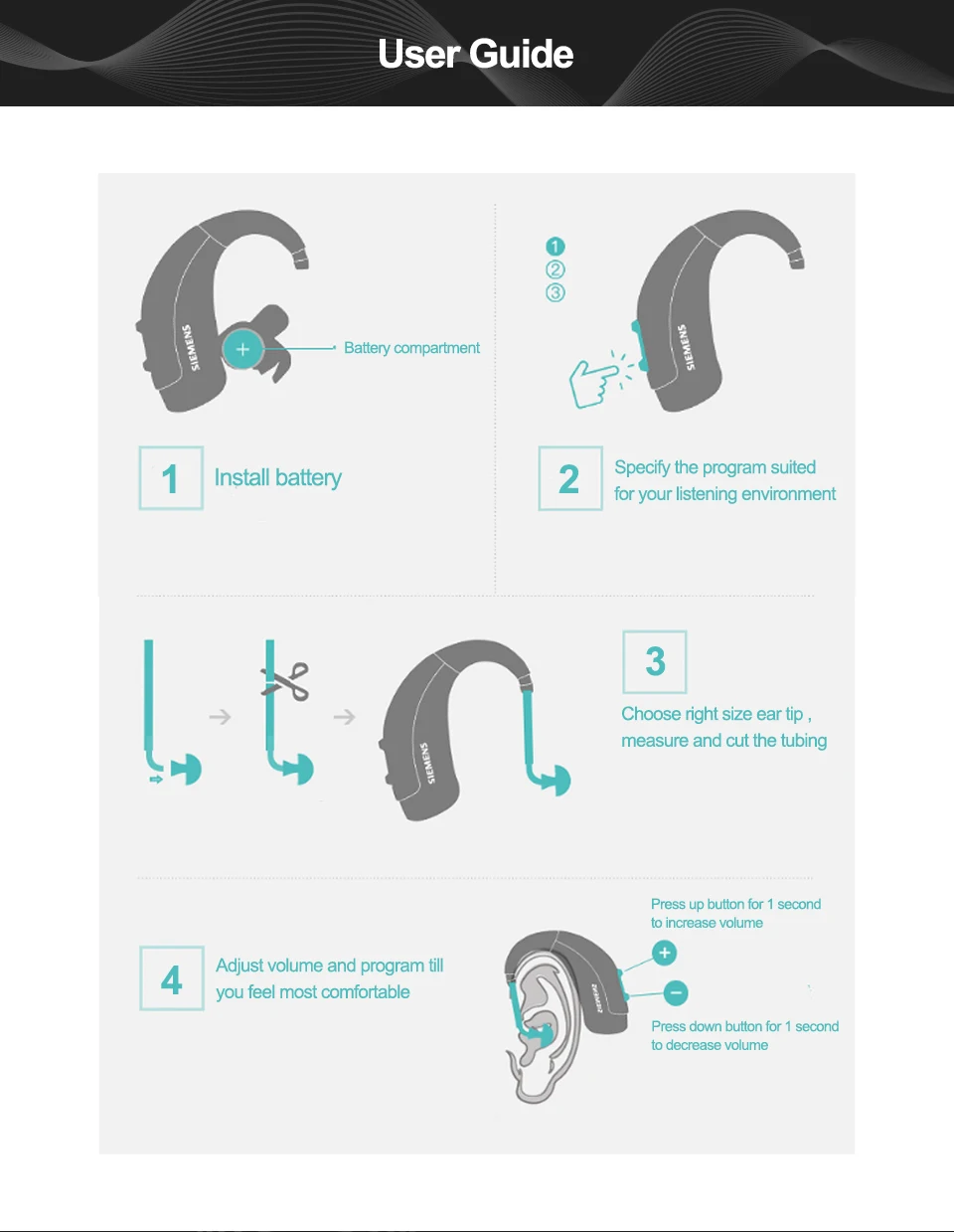 Siemens Signia Rexton Arena P3 Digital Hearing Aid: High Power Solution ...