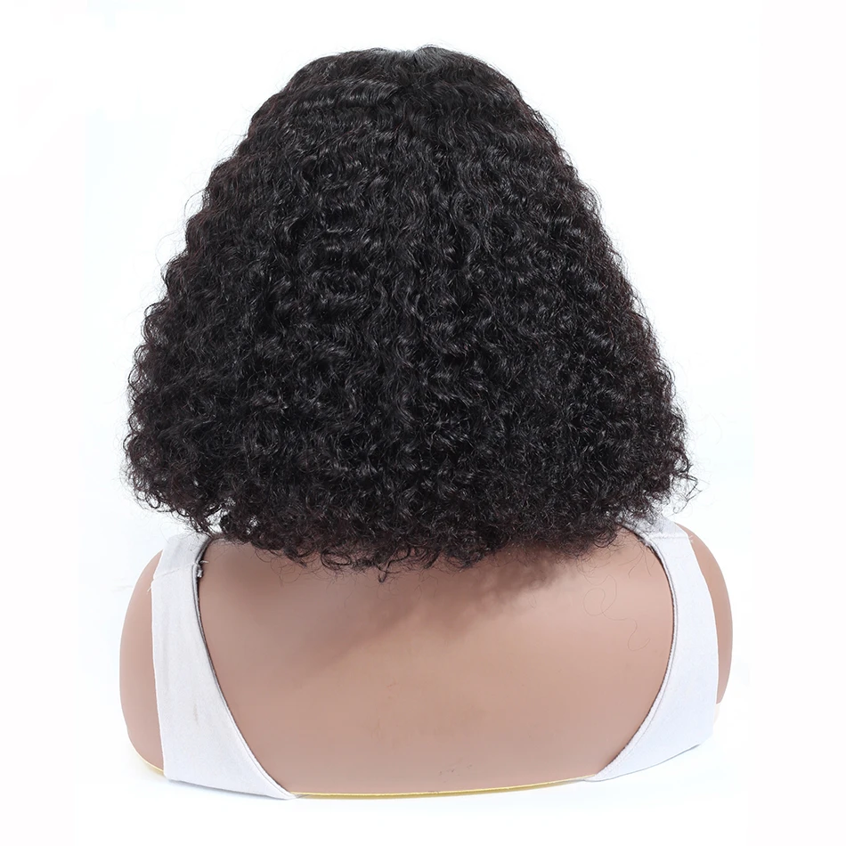 

Kinky Curly Virgin Human Hair Short Bob Lace Front Wig Vendor Brazilian Cuticle Aligned Hair Extension Bob Wigs For Black Women