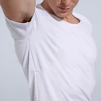 

Sweat proof shirt armpit padded against underarm clothing sweat proof undershirt for mens