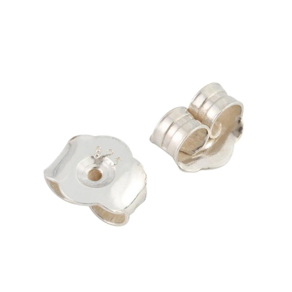 

925 sterling silver Oval flowers earring stopper plug Earring Finding for women Diy Earring Making Butterfly button, Sliver
