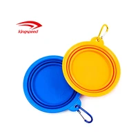 

dongguan factory wholesale travel foldable pet dog bowl wholesale silicone collapsible dog bowl