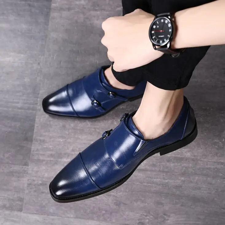 

sh10572a 2021 Summer business shoes men large size 48 leather men dress shoes