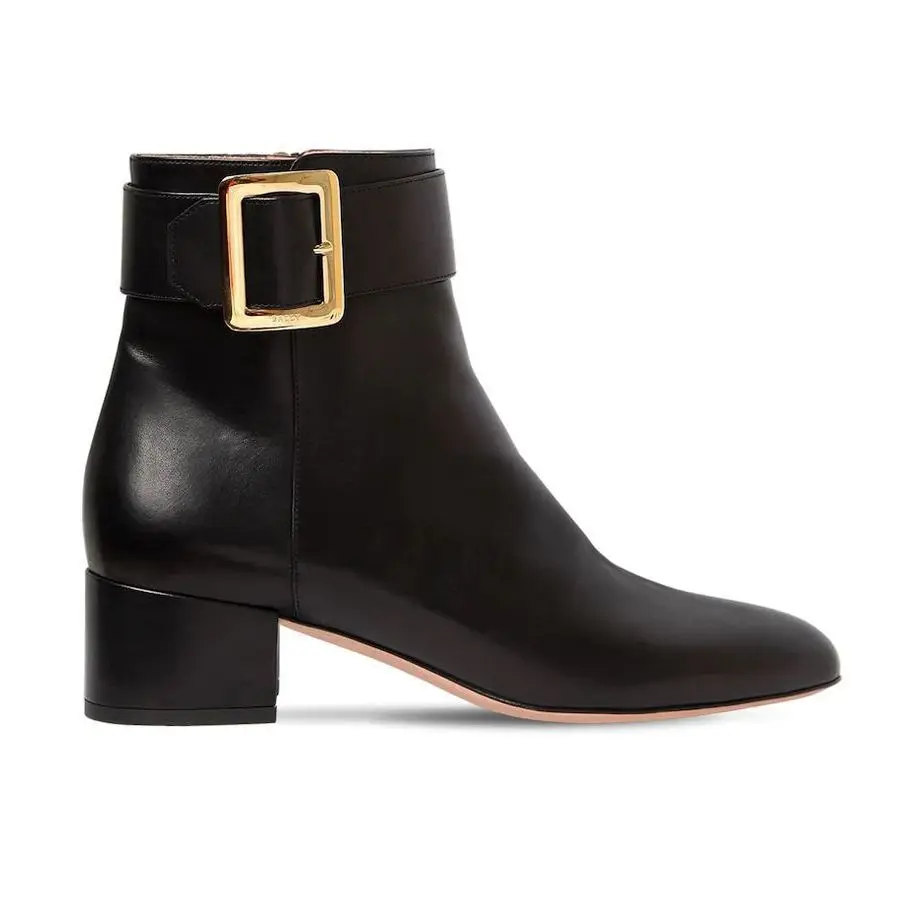 

OEM ODM boots fashion modern ladies fashion buckle strap ankle boots