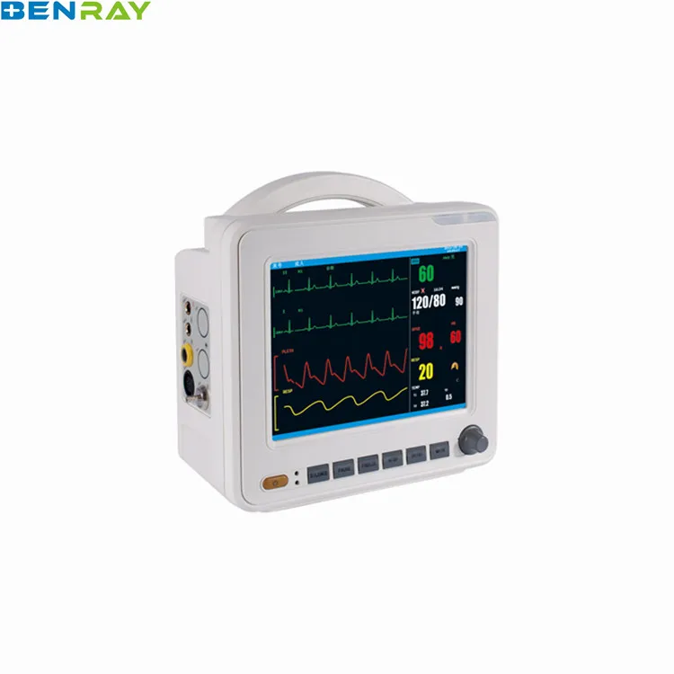 
BR-PM08 Guangzhou 8.4 inch screen ICU patient monitor portable patient monitor hospital multi parameter patient monitor price 