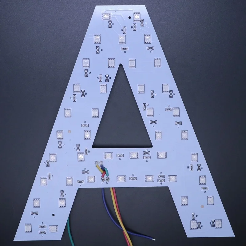 

LED alphabet letter RGB 5050 RGB module dc 12v IP44 For advertising lighting Numbers LED letters sign led module rgb