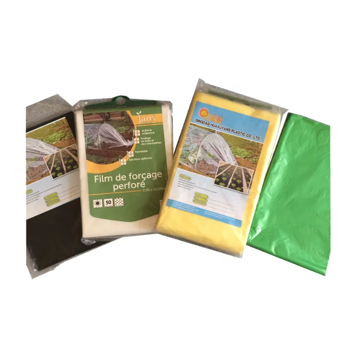 
Agricultural black plastic perforated mulch film with holes for strawberry 