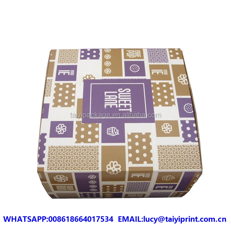 custom printed cupcake gift box