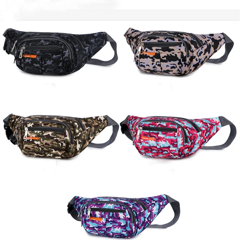 

Best Selling Cheap Camo Travel Fanny Pack Men Women Sports Waist Bag Custom Logo, Customized color