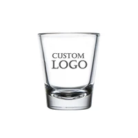 

Custom logo high quality glass shot glasses 50ml/1.5oz bullet shot glass