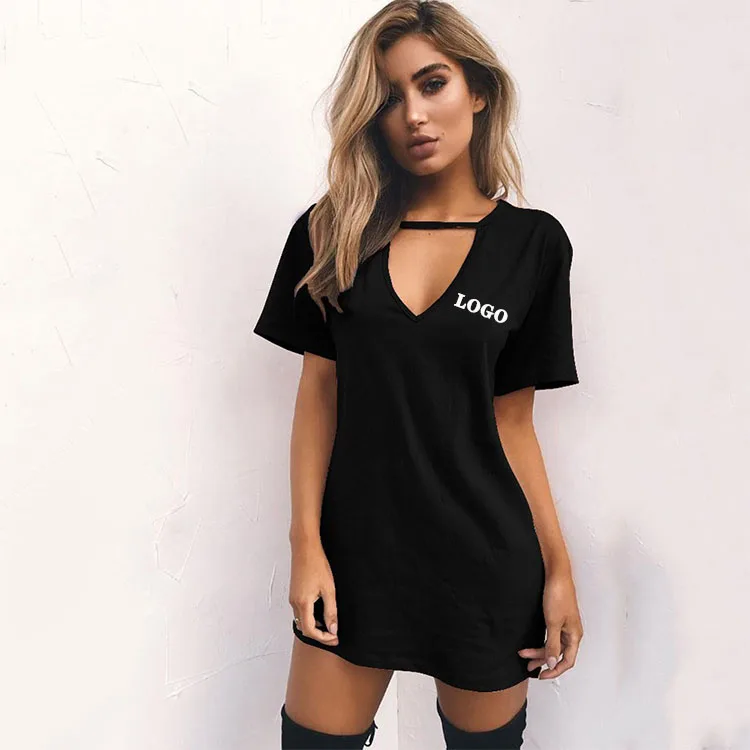 

2021 New hot style Summer Wholesale Women's V-neck Hollow Dress casual women elegant