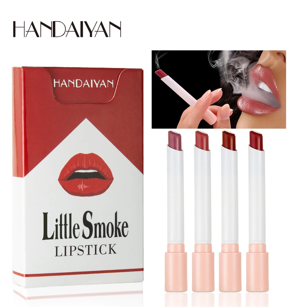 

HANDAIYAN High Quality Lipstick Designs Makeup Smoke Shape Matte Lip Stick