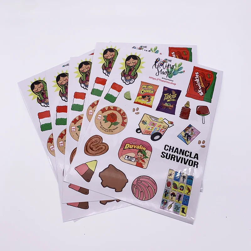 
Self Adhesive Paper Labels Printing Custom Kiss Cut Sticker Sheet 