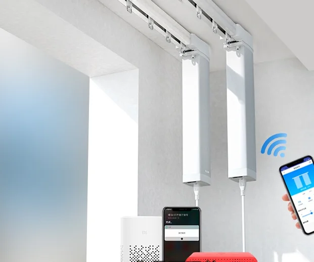 

Smart Motorize Curtain Alexa Google WiFi Control DIY Electric Curtain Rail and Motor