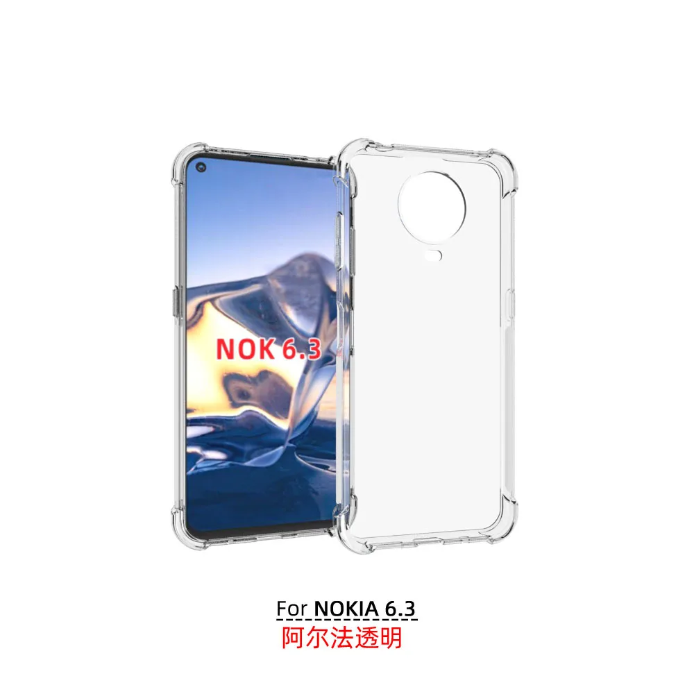

Hot Sell Transparent Clear Mobile Covers For Nokia 6.3 Phone Cases