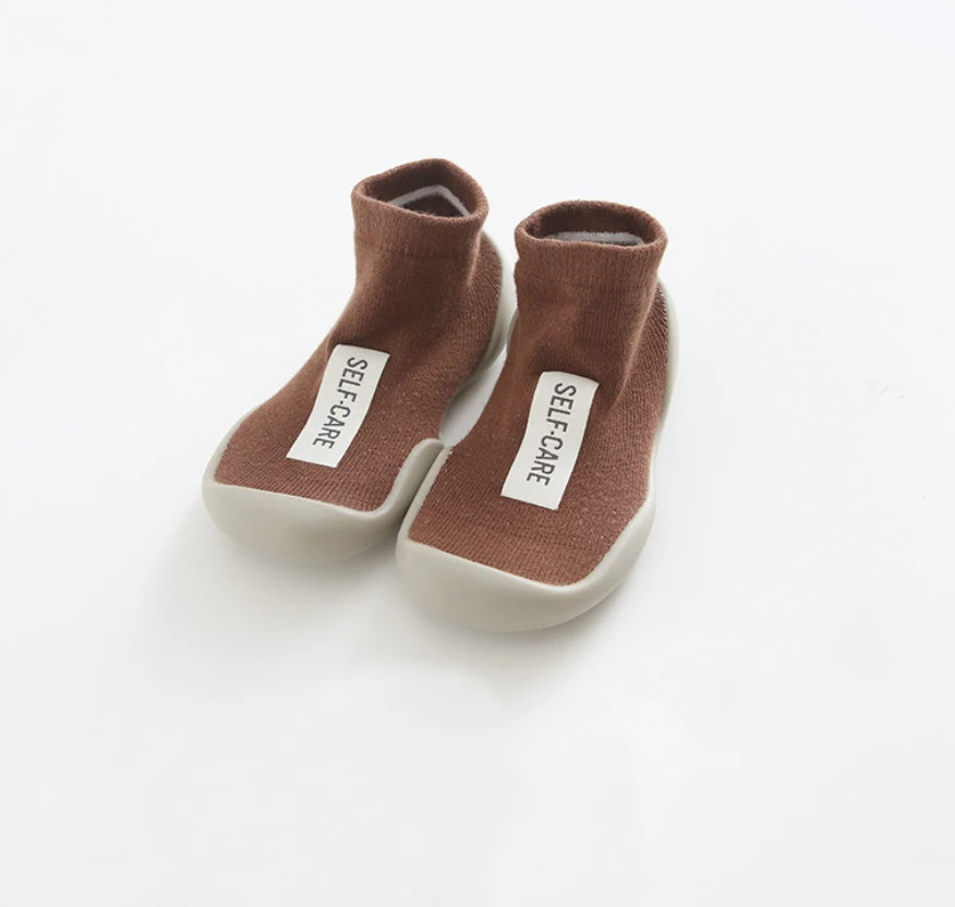 

New spring autumn Ins Korean style pure color letter baby cotton socks shoes baby walking shoes prewalker shoes