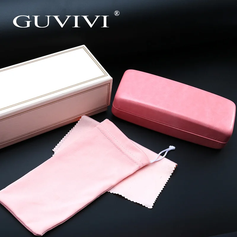 

2018 Sunglasses case and box pink paperbox with white soft case pouch cloth Sunglasses case set printed, Please see color card