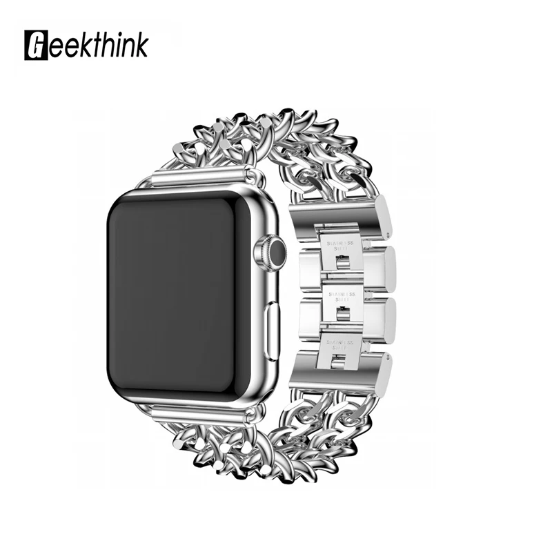 

Quick Release Watch Band Stainless Steel Watch Bracelet For Apple Watch 5 4 3 2 1 Band 38mm 42mm 40mm 44mm Strap, Rose gold/silver/black