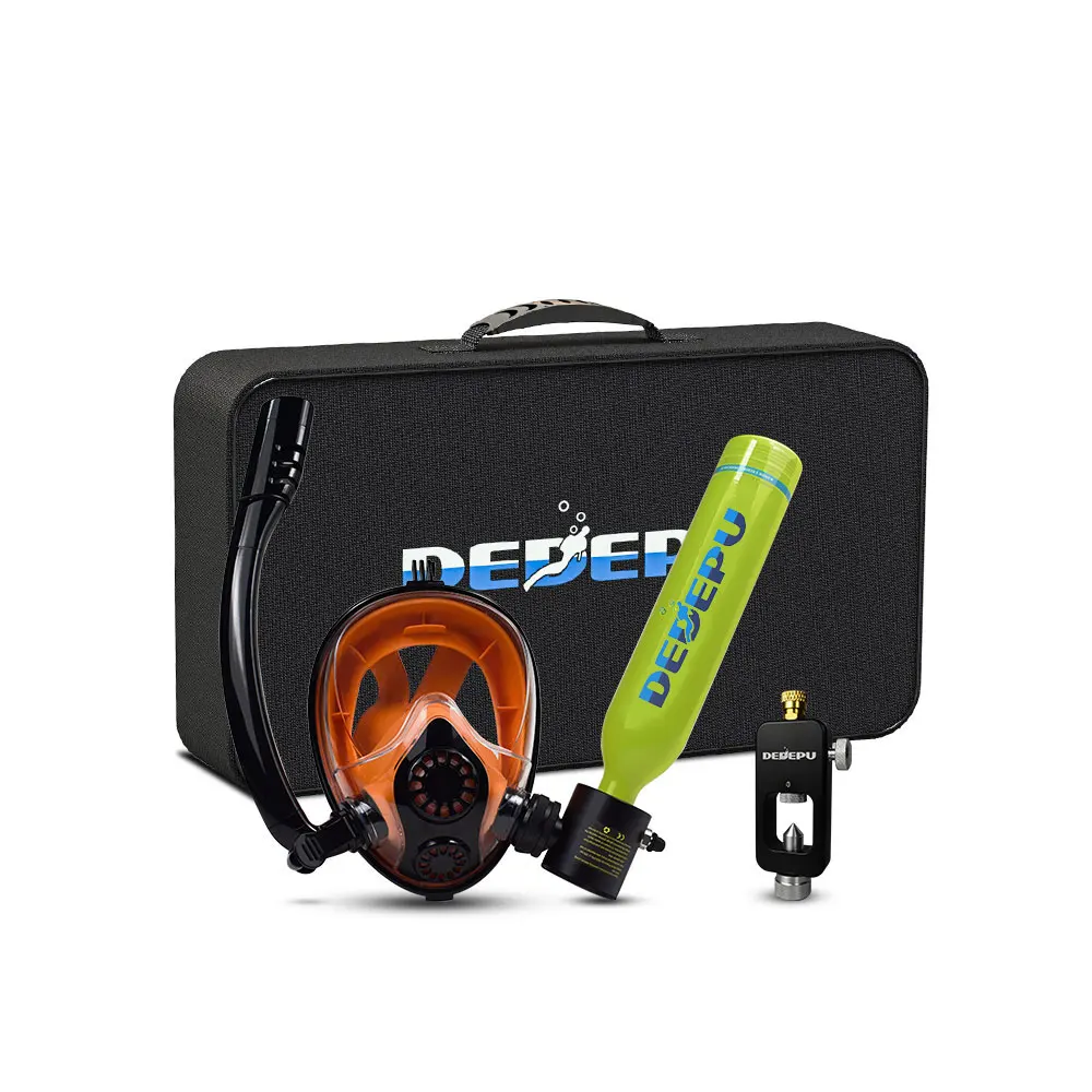 

DEDEPU Full set good quality diving equipment portable 1L free diving tank oxygen cylinder