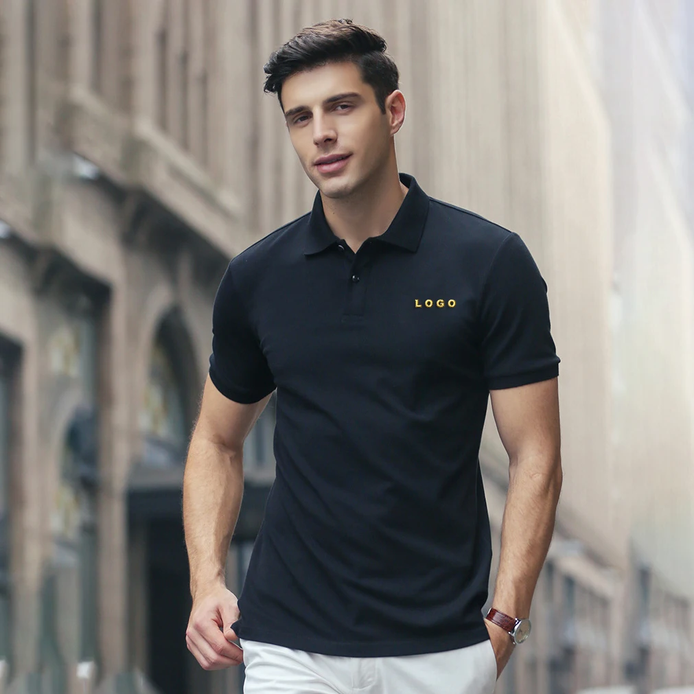 

Custom Short Sleeve Original Logo Embroidered Soft Cotton Masculina Golf Hombres Pour Para Hommes T Shirt Men Camisas Polo Shirt