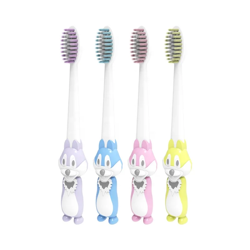 

Little Squirrel children toothbrush carton style cute non-slip handle