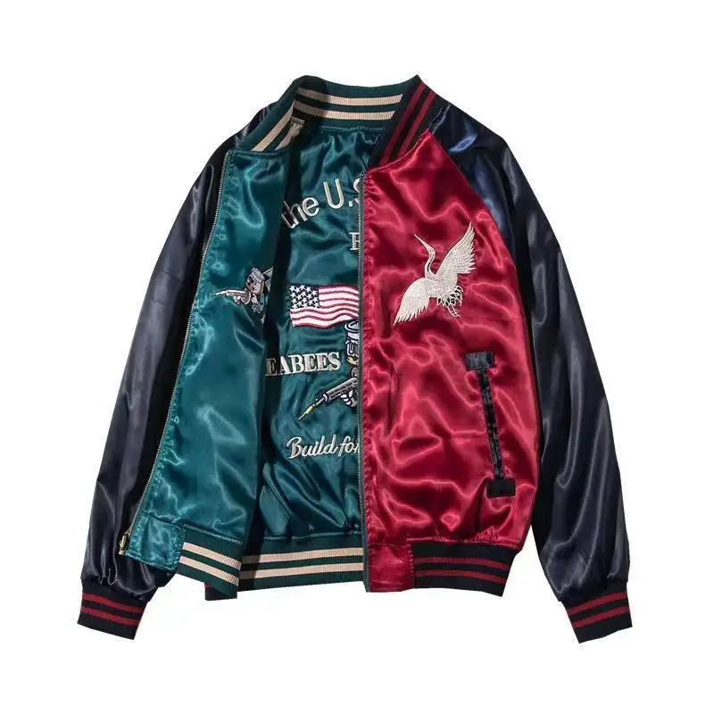 

Fashion Custom Embroidered Yokosuka Double sided Men Jacket