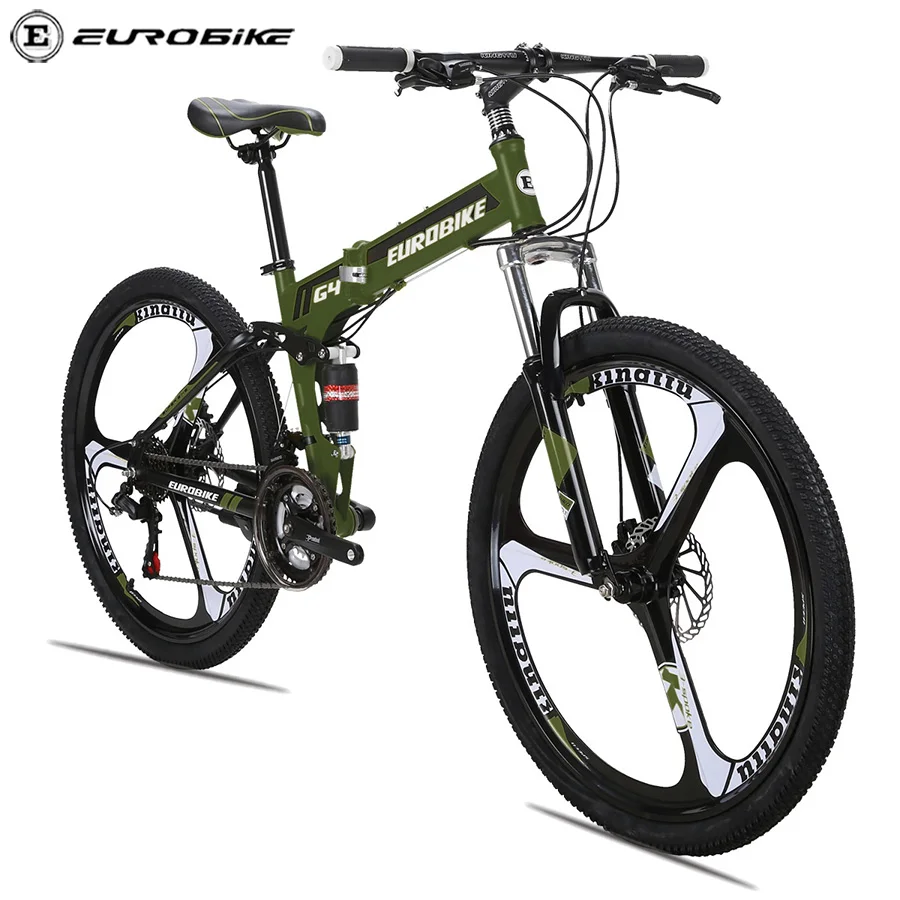 Eurobike dual suspension mountain bike US Warehouse 26 Folding bicycle for Adult OEM Frame Gears spoke mag wheel available