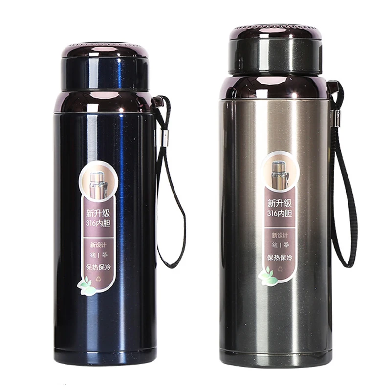 

1000 800 600Ml Thermal Bottle Hot Water Bottle Stainless Steel Tumbler Insulated Water Bottle Thermos Isotherme