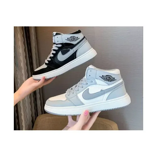 

2020 wholesale ready to ship women high-top winter skateboard sneakers cheap fashion casual shoes, 2 colors