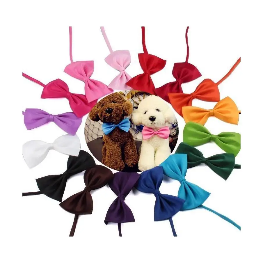 

Dog Tie Adjustable Pet Grooming Accessories Rabbit Cat Dog Bow Tie Solid Bowtie Pet Puppy Lovely Decoration Product