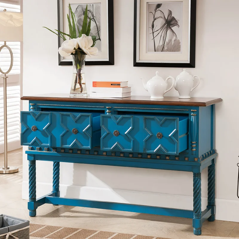 
wooden Furniture Home display Oem wall Modern end side wood console table cabinet 