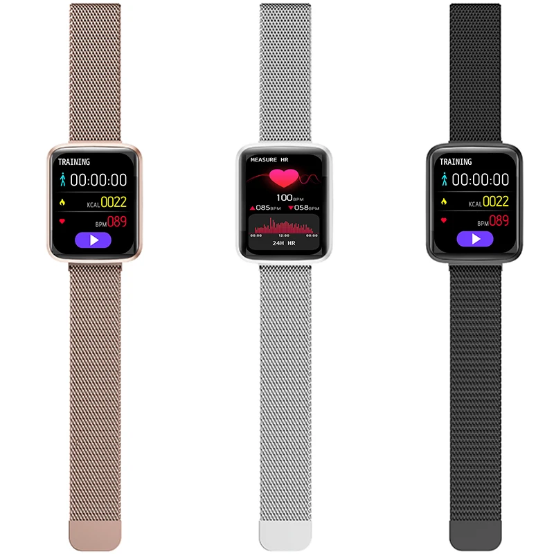 

Hazel HL29 smart watch smart band blood pressure monitor offline store product smartwatch women black silver rose gold